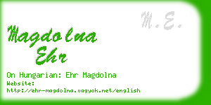 magdolna ehr business card